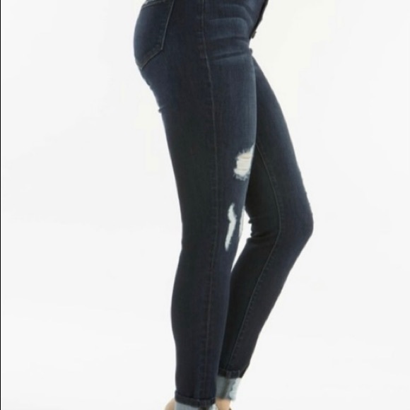 NWT Kancan high-rise super skinny distressed jeans, size 3/15 - Picture 15 of 16